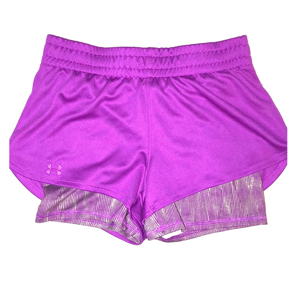 Purple layered stylish Under Armour workout shorts